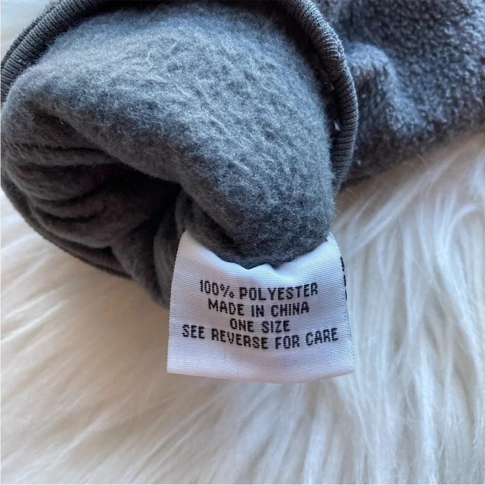 Gray Fleece Winter Women's Gloves